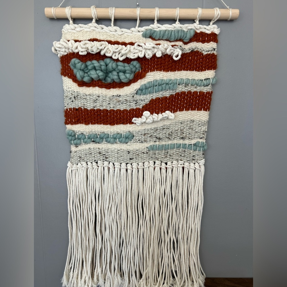 Handwoven Wall Hanging with Fringe